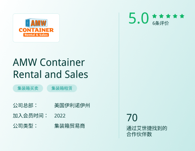 AMW Container Rental and Sales公司信息